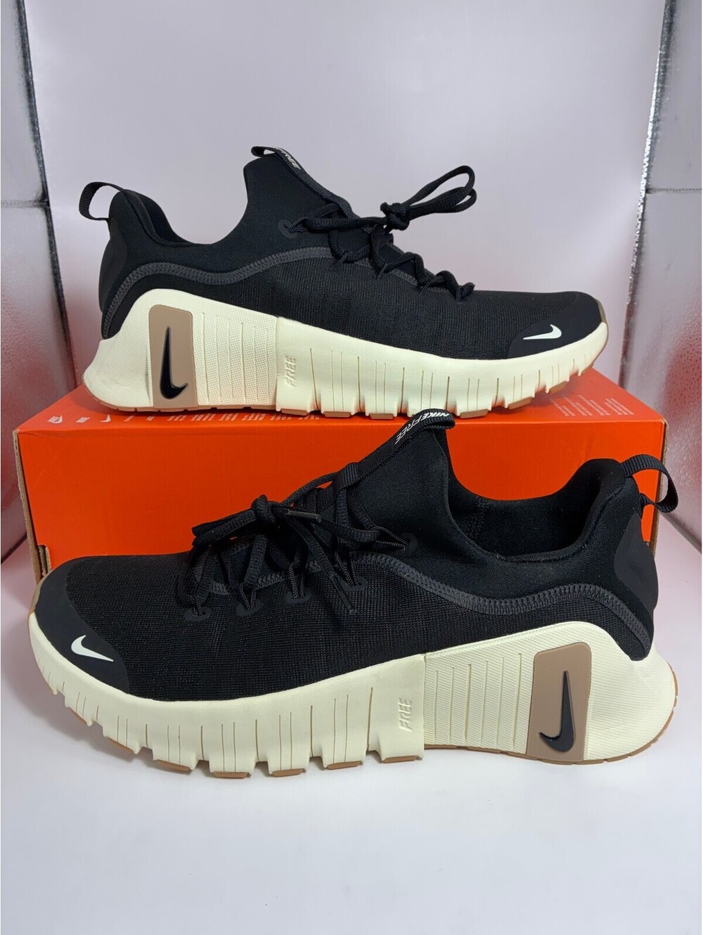 Size 11.5 - Nike Free Metcon 6 Black Coconut Milk Gum